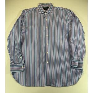 Polo Ralph Lauren Regent Classic Fit Dress Shirt Stripe Mens 17 34
